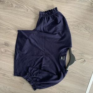 Club Monaco puff sleeve cropped shirt